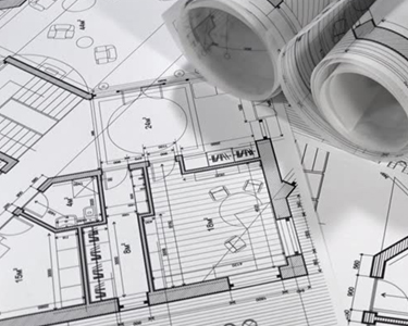 Traditional Black and White Blueprints​